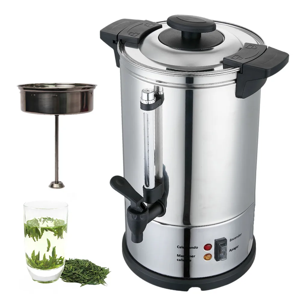 10 Liter Stainless Steel Espresso Retro Coffee Maker Machine Filter Basket Electric Tea Boiler Machine