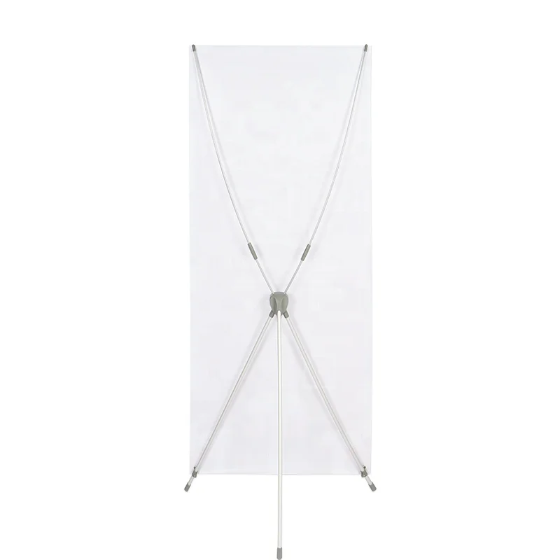Foldable freestanding fashionable tension fabric fiber rod X banner stand x-frame poster stands for wedding backdrop party