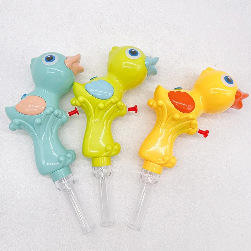 china wholesale plastic duck water gun kids empty candies with toys sweet