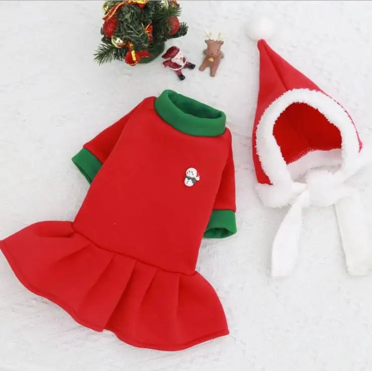 Clothes for Dog Costume Christmas Pet Dog Clothes Winter Hoodie Coat Pet clothing/dress Pet