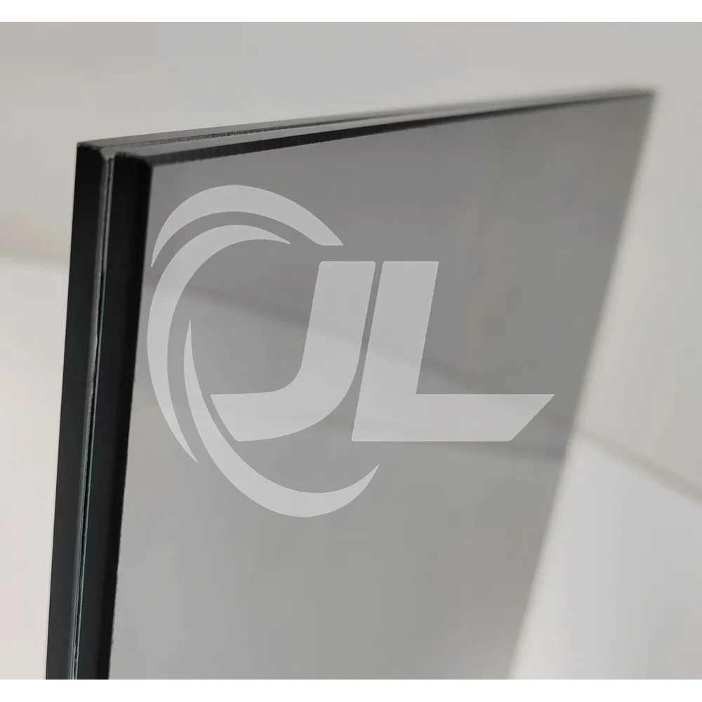8+8 composite laminated glass low e laminated glass industrial glass for coffee table doors with half moon
