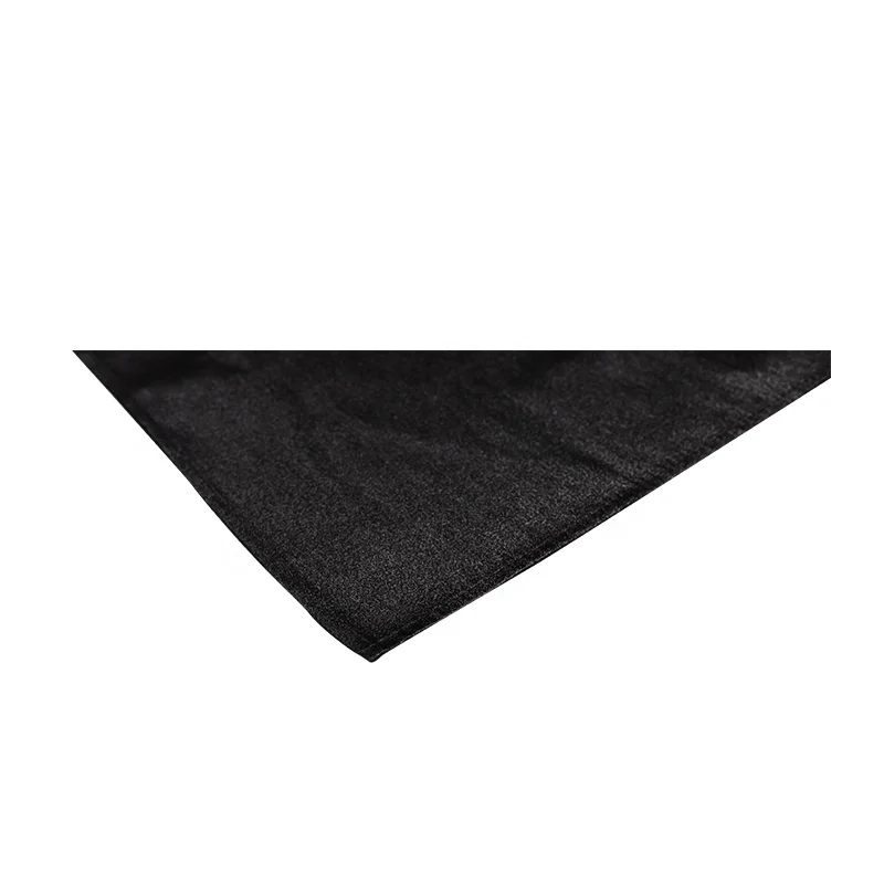 Custom Black Luxury Wedding Dinner 100% Polyester Metallic Table Napkin