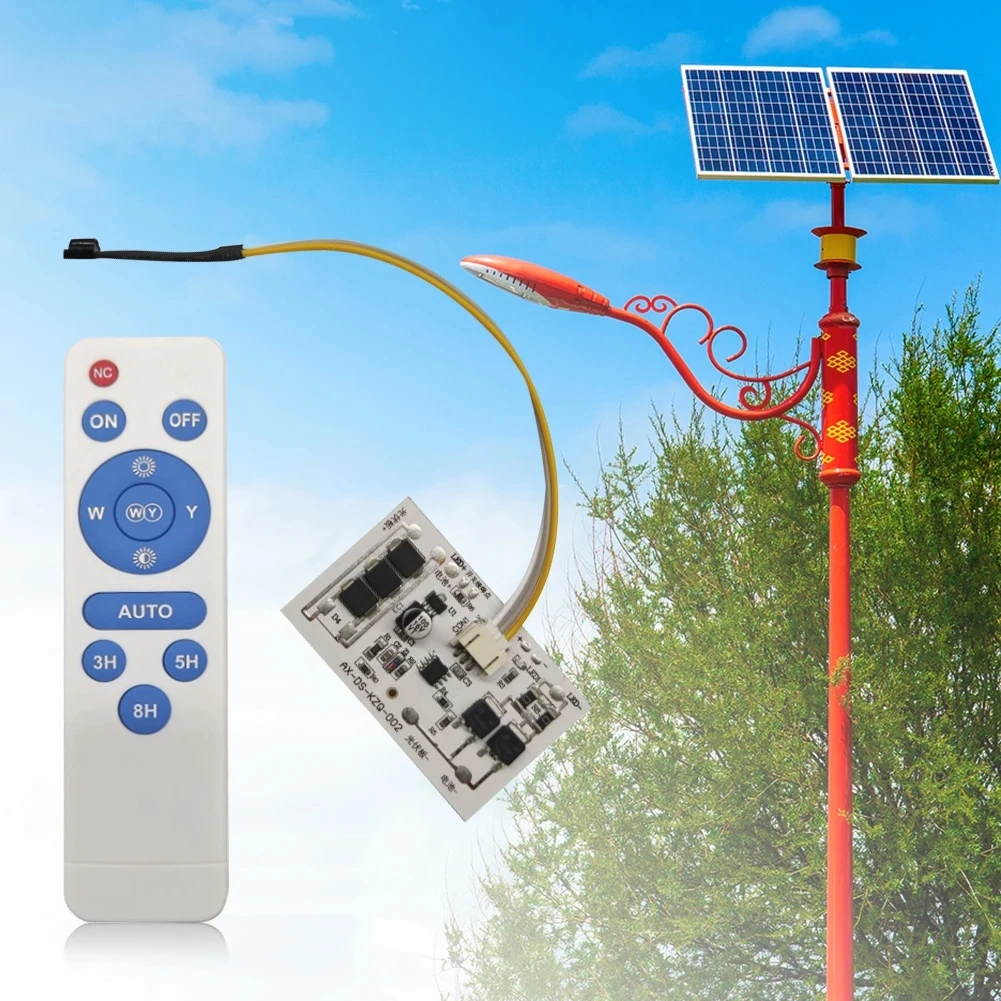 10A 3.2V 3.7V Solar Street Lamp Circuit Board Long-Lighting Portable Durable for Solar Lawn Lights Solar Ceiling Lamp Controller