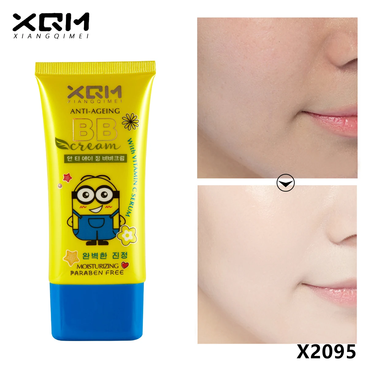 Hot Minions cover large pores concealer smooth moisturizing and whitening BB cream