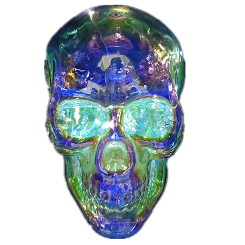 2021 iridescence Factory sale various party holiday eid halloween effect skull for home decoration