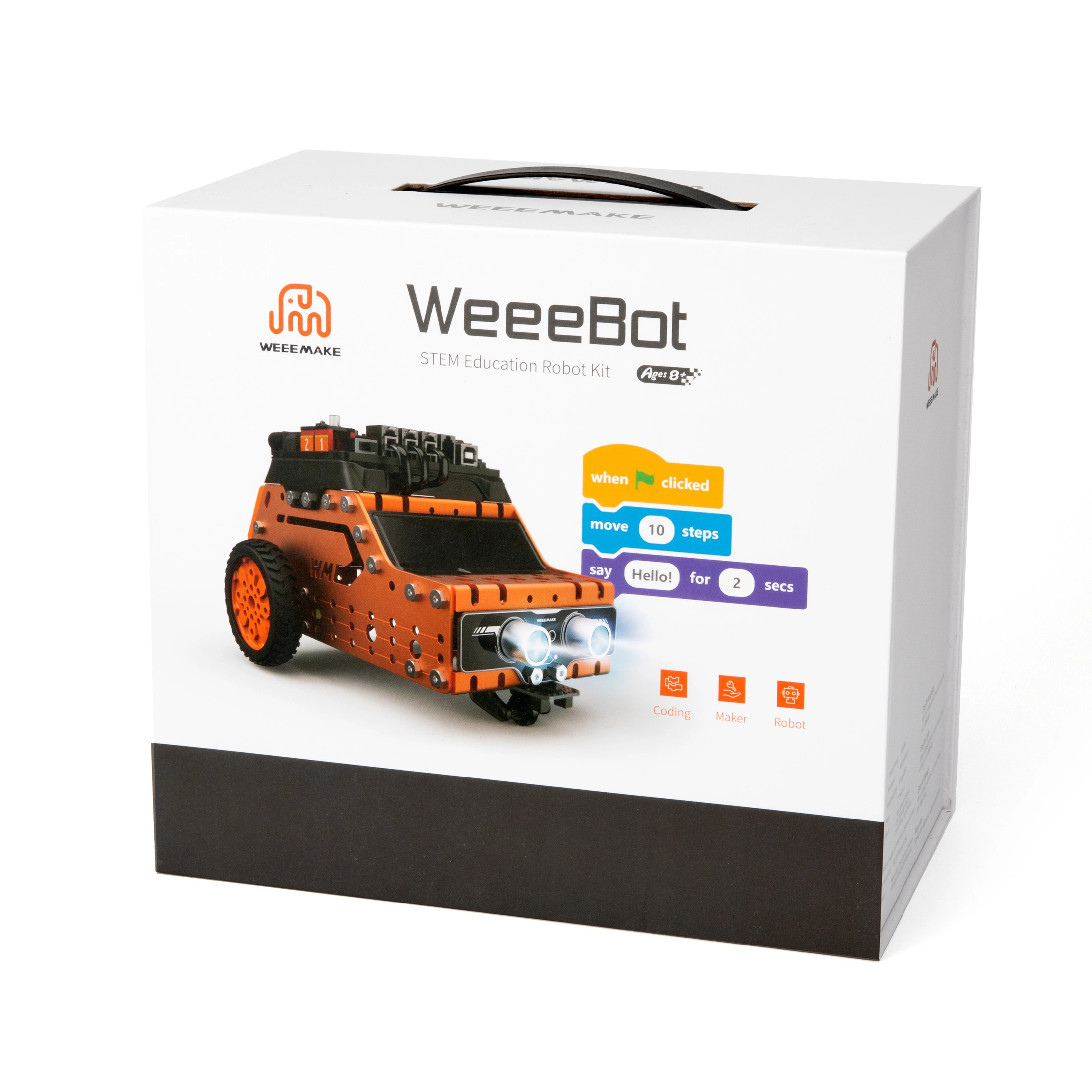 Wholesale Stem Kits Diy Robot Toy Stem Kids Science Kits Building and Coding Learning Stem Toys Robots 161002-B3 WEEEMAKE Unisex