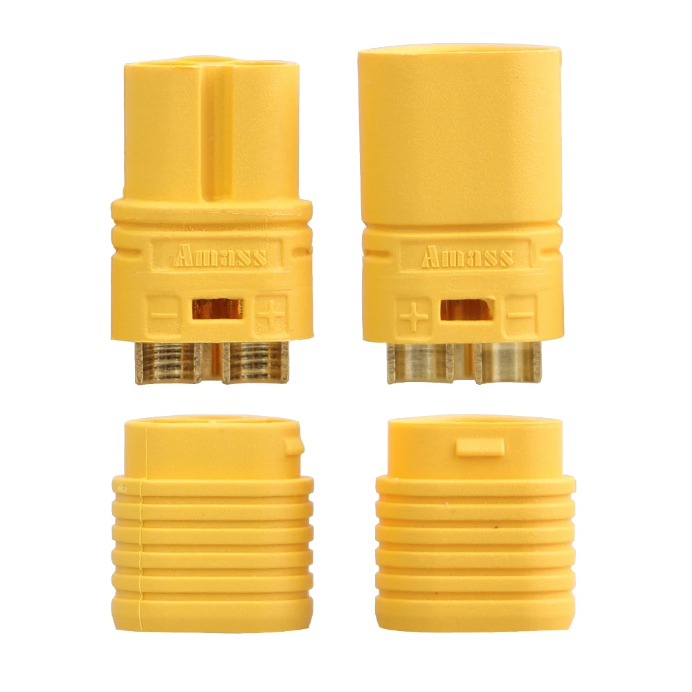 Hot Sale Amass MT60-F MT60-M Yellow Male Female Connectors 3.5mm 3-pin Bullet Plug for RC ESC to Motor Quad Car Battery