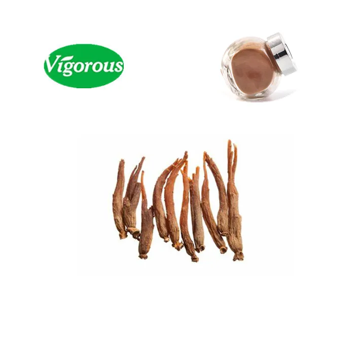 
Best quality GMP factory supply red ginseng root Panax ginseng korean extract powder <span style=