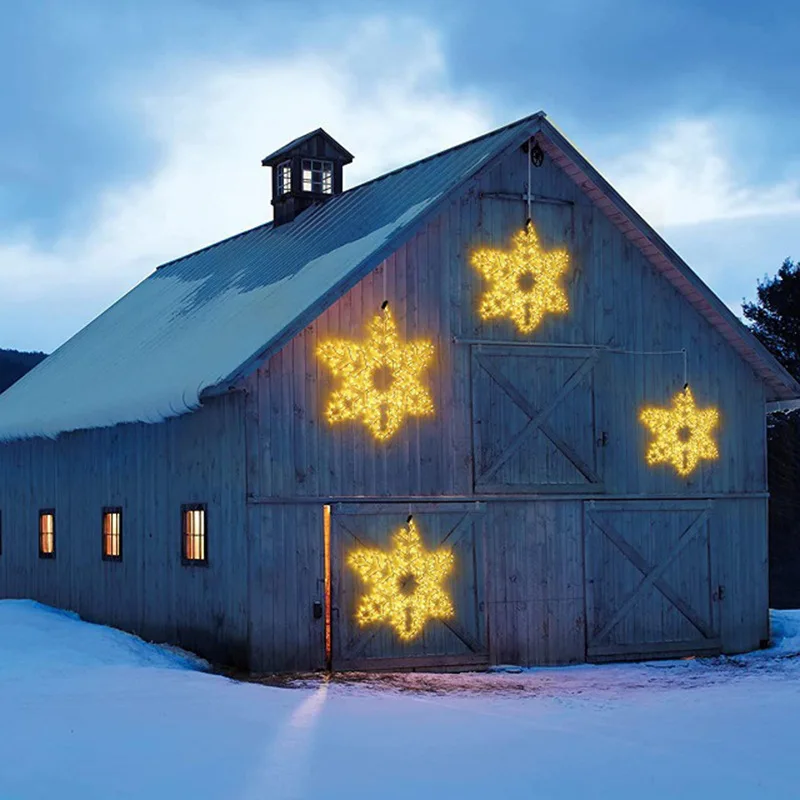 outdoor decorative  light Easter Christmas  street decoration waterproof LED snowflake Motif Lights