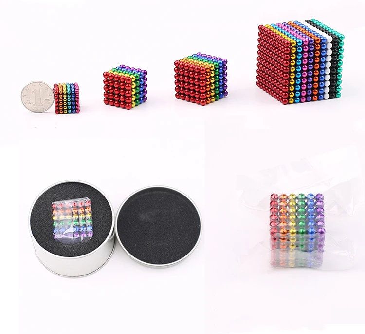 Лидер продаж, игрушка-Пазл «сделай сам», магнитный куб радужного цвета, магнитный шар