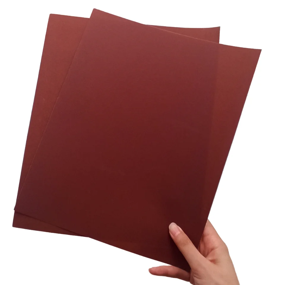 Waterproof Craft Paper Aluminum Oxide Red Abrasive Paper for Metal Use