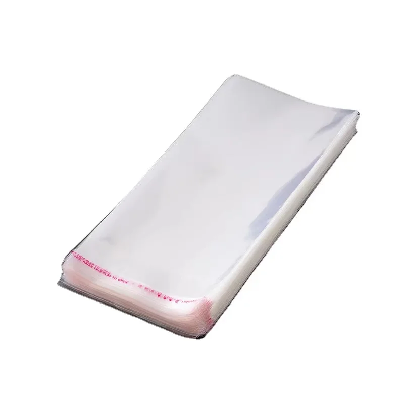 Custom LOGO matte/transparant Self adhesive polybag reusable Poly Plastic Packing small clear Opp Bag with Hanging hole