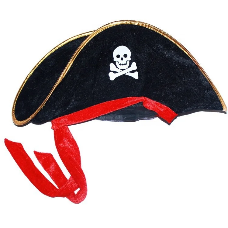 Halloween Pirate Hat Cap Decoration Kids Adult Halloween Masquerade Captain Cosplay Costume Props Pirate Theme Birthday Party