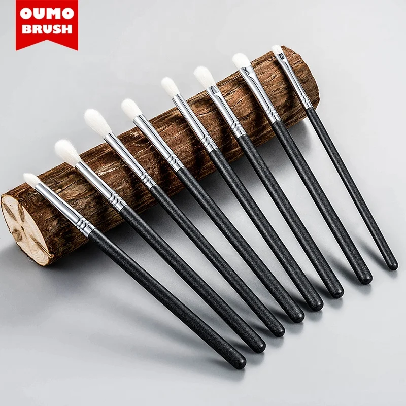 OUMO- hot selling gold supplier 8pcs goat hair eye brush makeup brushes set cosmetic brush