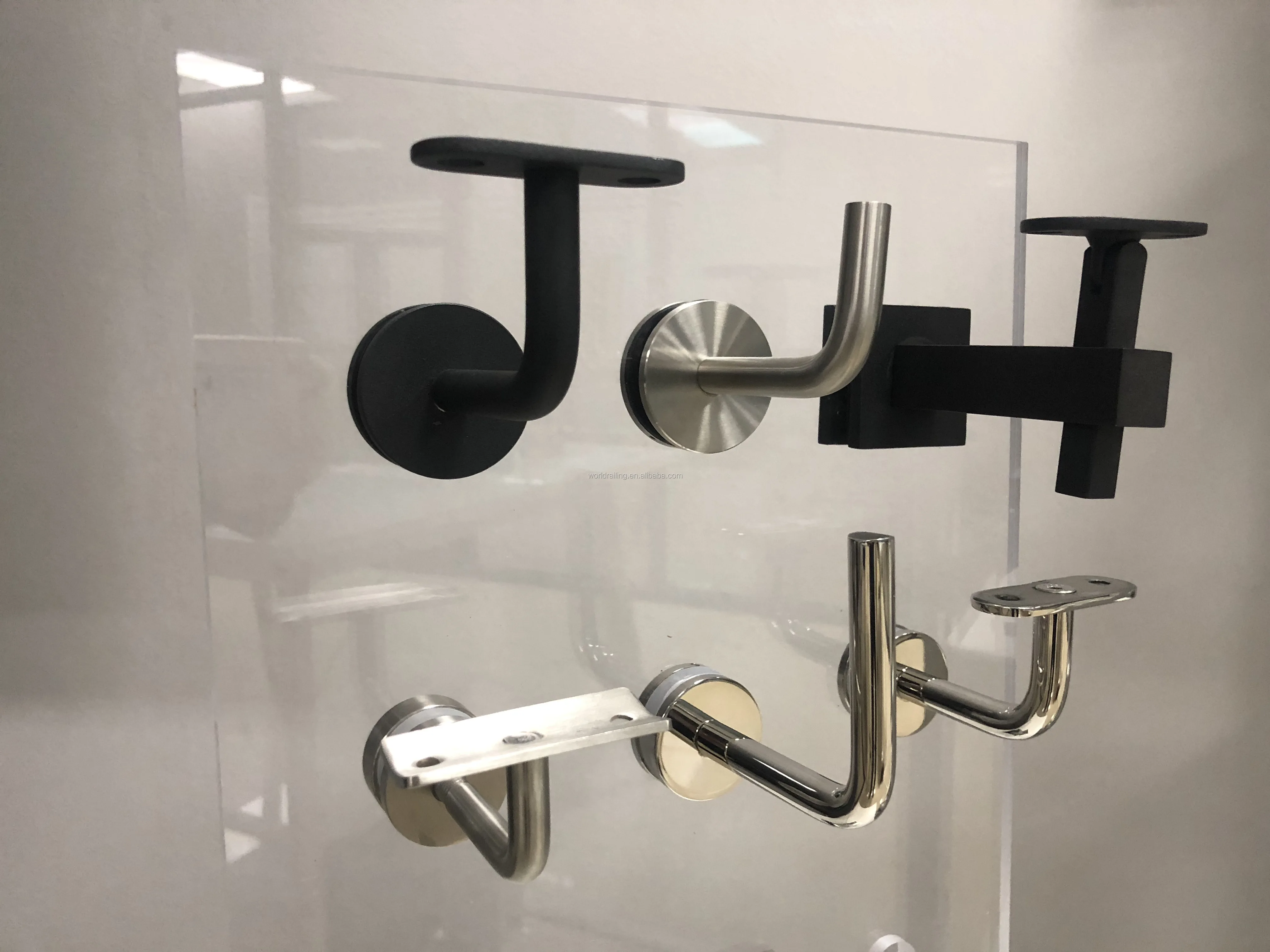 YL  hot sales glass railing saddle square solid  installation handrail brackets