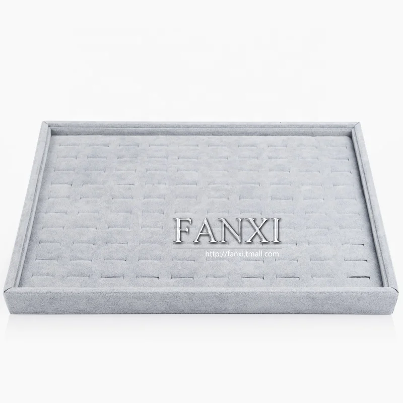 FANXI 2021 Новое поступление Китай под заказ деревянные бархатные ювелирные пепельницы лотки с прорезью кольцо ожерелье браслет упаковочные