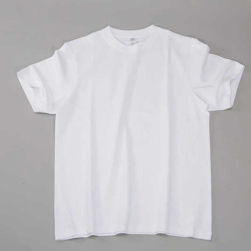 300 gsm мужская повседневная хлопковая Базовая футболка с круглым вырезом и короткими рукавами, Спортивная однотонная настраиваемая суперкачественная футболка