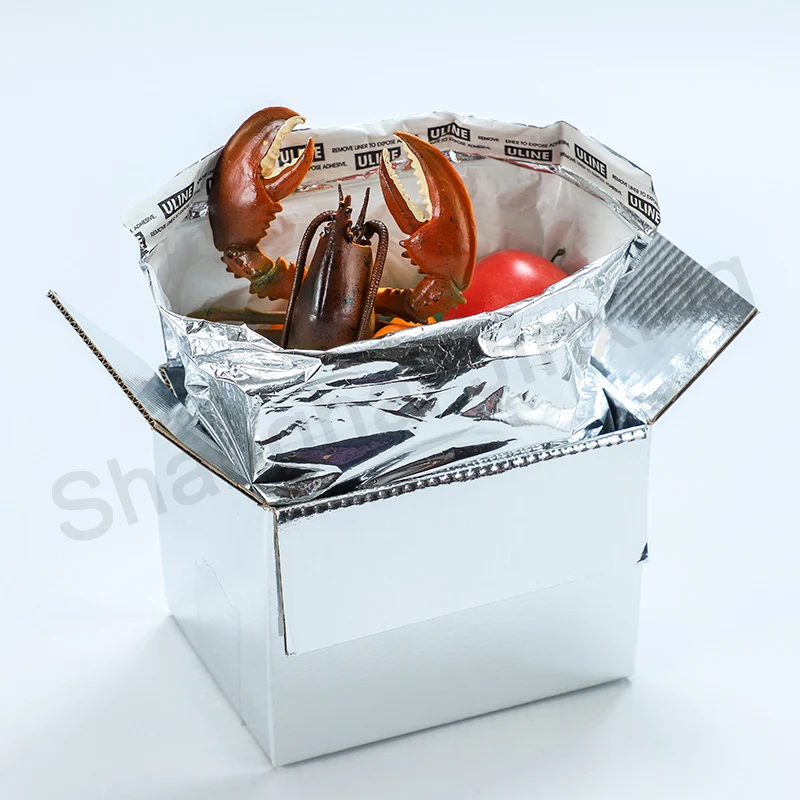 Cold Storage Insulated Packaging Custom Printed Food Packaging Shipping Custom Carton Box Maintain temperature for 3 days