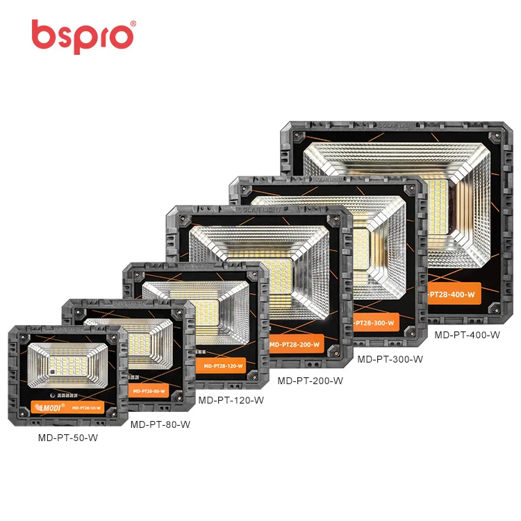 Производитель Bspro одна коробка пульт дистанционного управления 50 80 120 200 300 400 Вт наружное аварийное освещение светодиодный солнечный прожектор