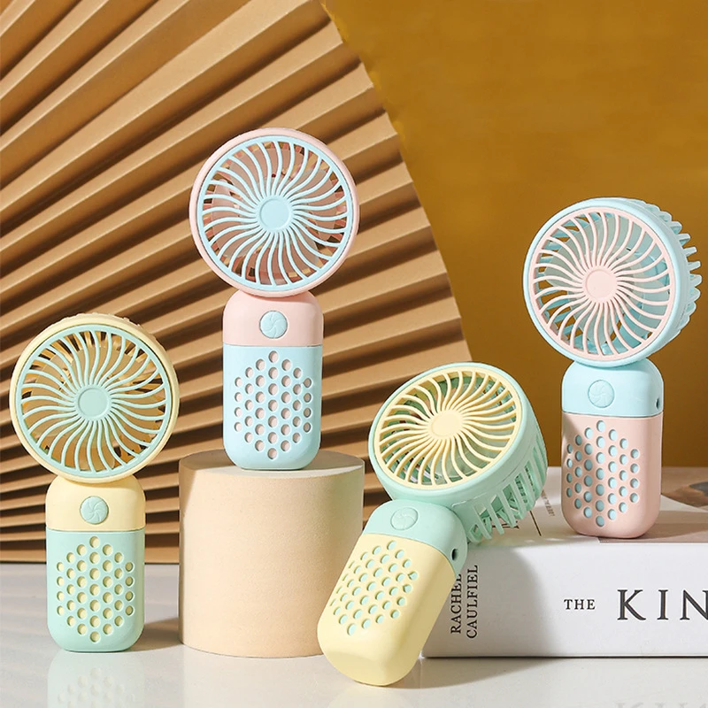 Wholesale Custom Electric Battery Powered Mini Small Handheld Fans Usb Rechargeable Portable Hand Held Mini Fan
