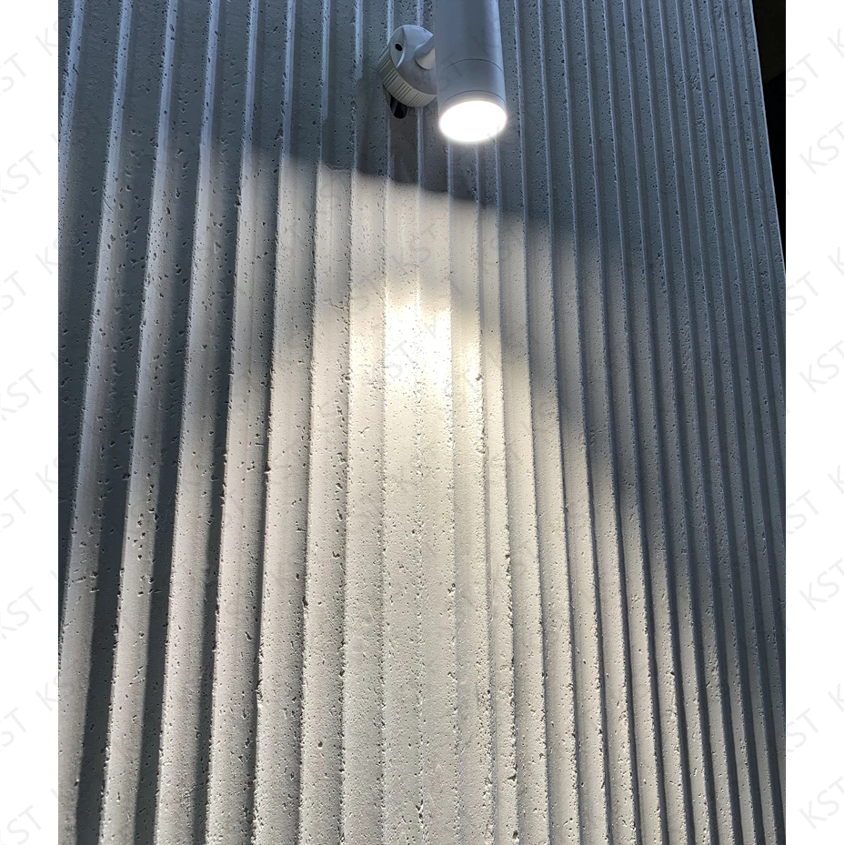 KST soft stone wall cladding ceramic tile exterior decorating veneer sheet ripple board flexible stone panel