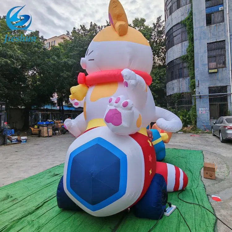 Лидер продаж Надувная сценическая кошка ракета аниме фигурка для производительности Модель со светодиодной подсветкой рекламы