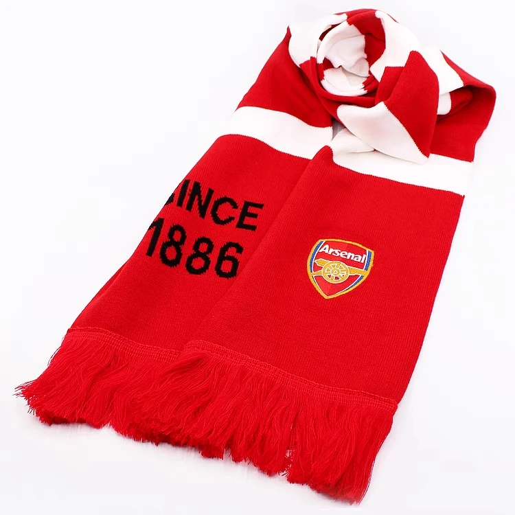 Custom jacquard Europe sports team supporter scarf world Rugby hockey cup Soccer club Fan promotional items football scarves