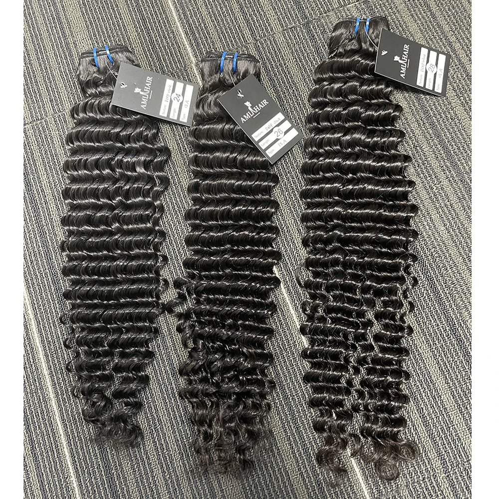 AMLHAIR Aliexpress no chemical no shedding no tangle no smell shiny smooth silky straight luxurious 100% human hair bundles