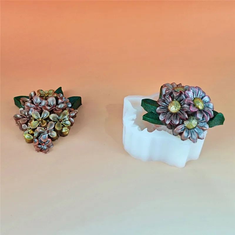 New Molds For Resin Crystal Drop Glue Multiple Flower Molds DIY Rose Osmanthus Orchid Peony Molds For Resin Art