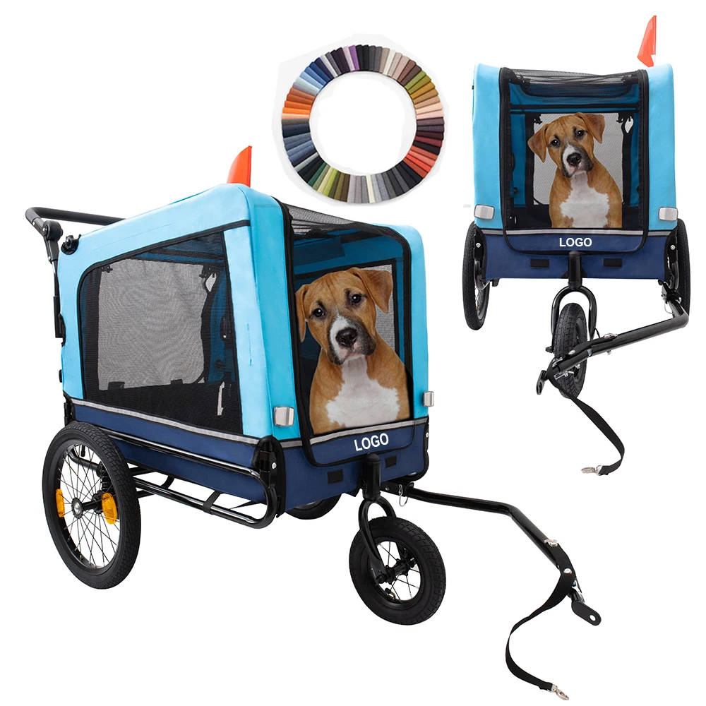 Пневматическое колесо 2 в 1 Pet Bike Trailer складной для собак