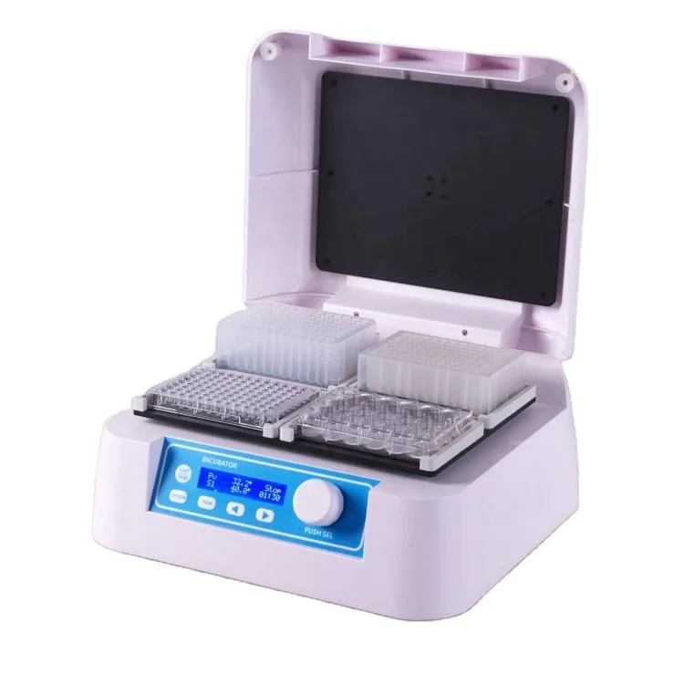 Laboratory Equipment 4 microplates Thermostat Incubator With Shaker