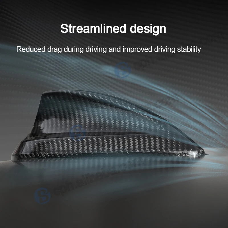 Car Replacement Black Carbon Fiber Shark Fin Antenna Cover For BMW 3 Series E90 M3