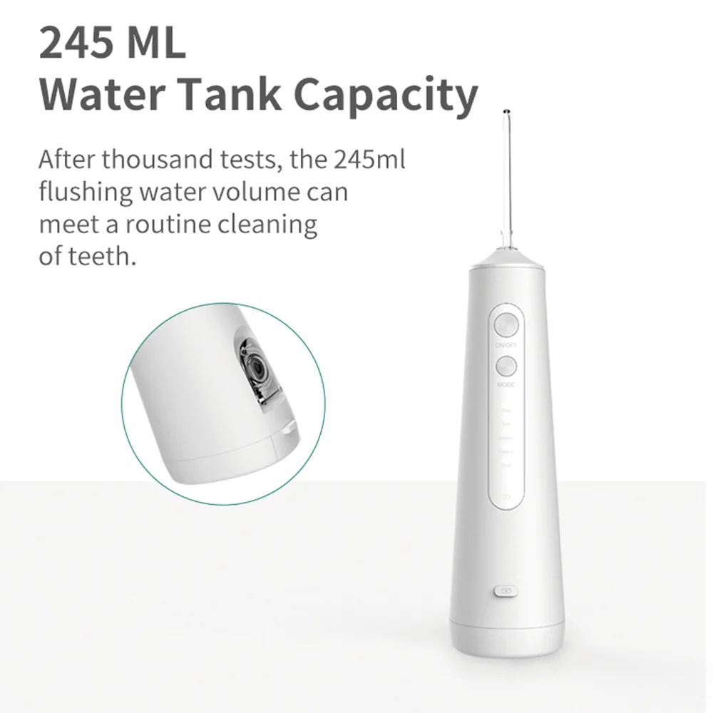 Large Water Tank Rechargeable Cordless Electric Teeth Cleansing Hygiene Oral Irrigator Dental