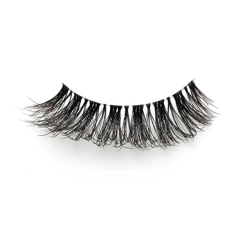New Design 100% Cruelty Free hollow middle area invisible band lash full strip lashes strip eyelash lashes clear band