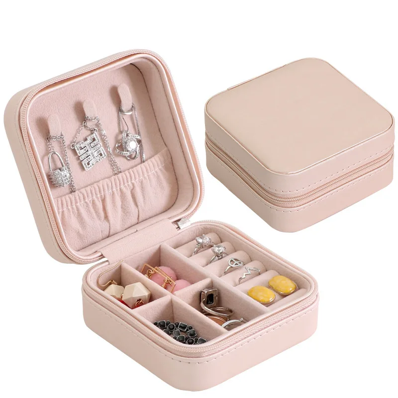PU Leather Jewelry Organizer for Earrings Ring Necklaces Jewelry Display