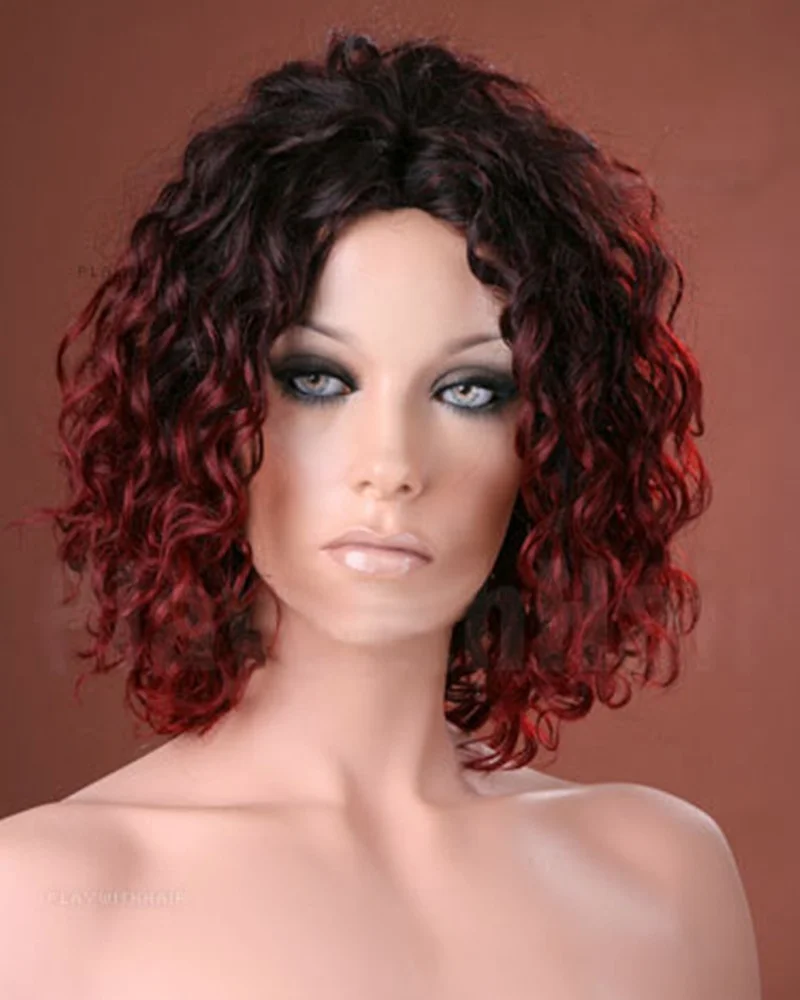 Cute Luxury Synthetic Artificial Hair Instant Fashion Curly Unisex Wigs for African American Women