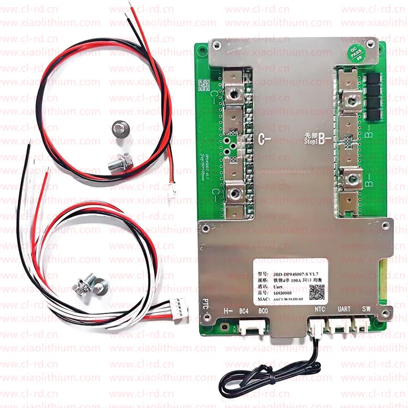 JBD-DP04S007 DP04S007 3S4S 12 В 60A100A120A150A200A интеллектуальное соединение серии bms lifepo4 литий-ионные с функцией нагрева встроенным BT