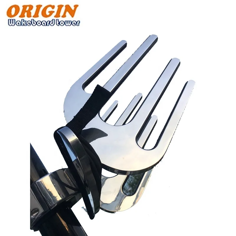 Origin double wakeboard and one surfboard combo rack boat wakeboard tower rack anodized