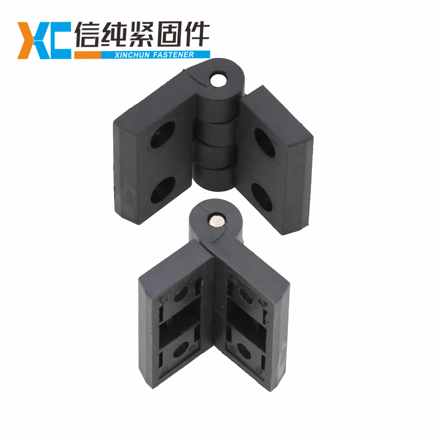 Black nylon material hinges folding slot 6 heavy duty locking hinge