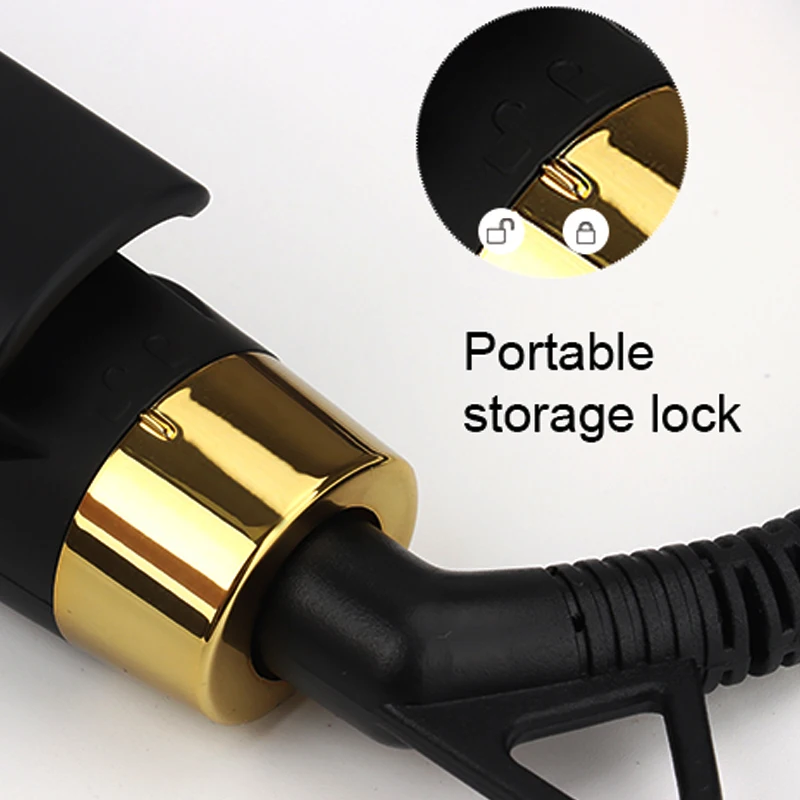 Customized Supplier Hair Straightener Planchas Para Cabello High Quality Titanium Flat Irons LCD Display With Lock Design