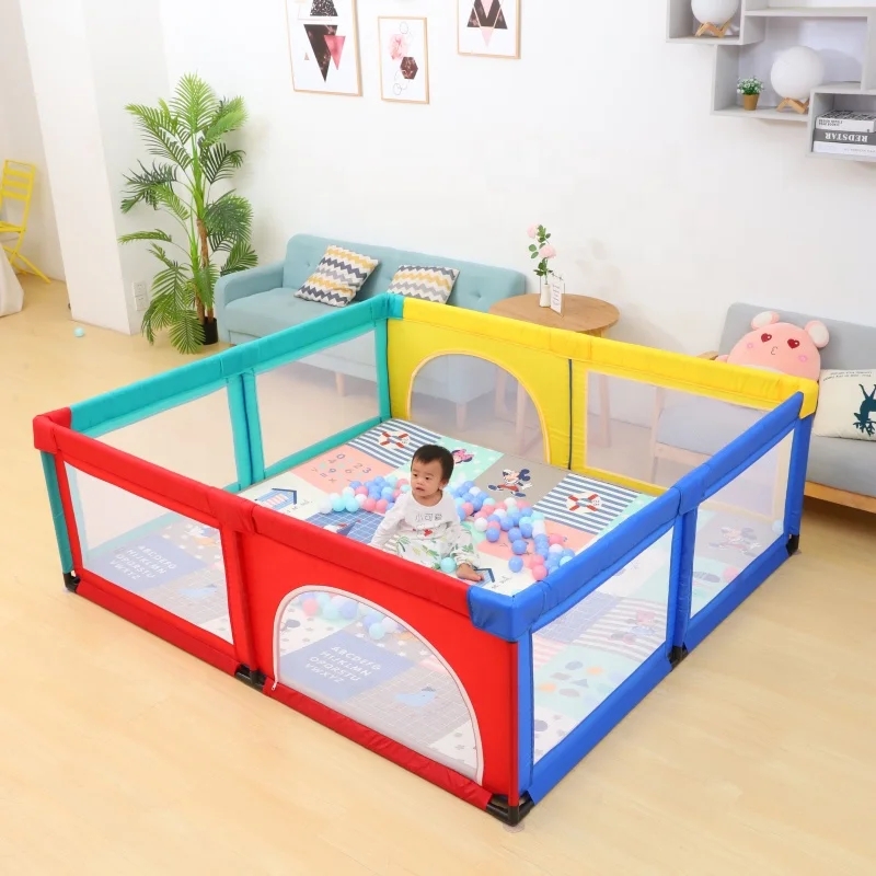 Kids Furniture Playpen For Children Dry Ball Pool Swimming Pool Safety Barriers Babys Playground Ball Park For 0-6 Years