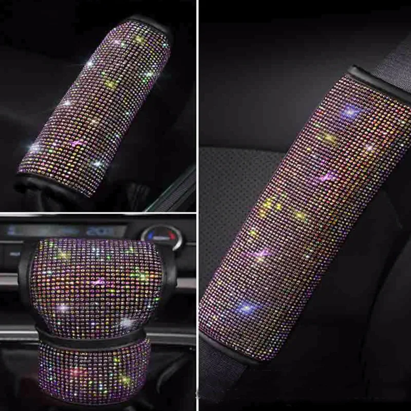 OXGIFT Wholesale 2022 Shoulder car safety seat belts cover with diamonds