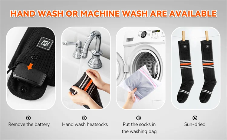 Моющиеся носки с электроподогревом