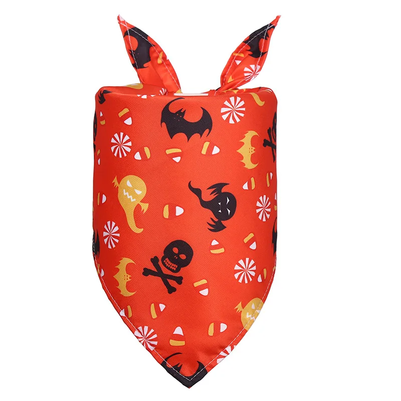 Yiwu Pet Supplier Holidays Pet Bandanas Thanksgiving Christmas Halloween Dog Bandana for Pets Birthday Scarf