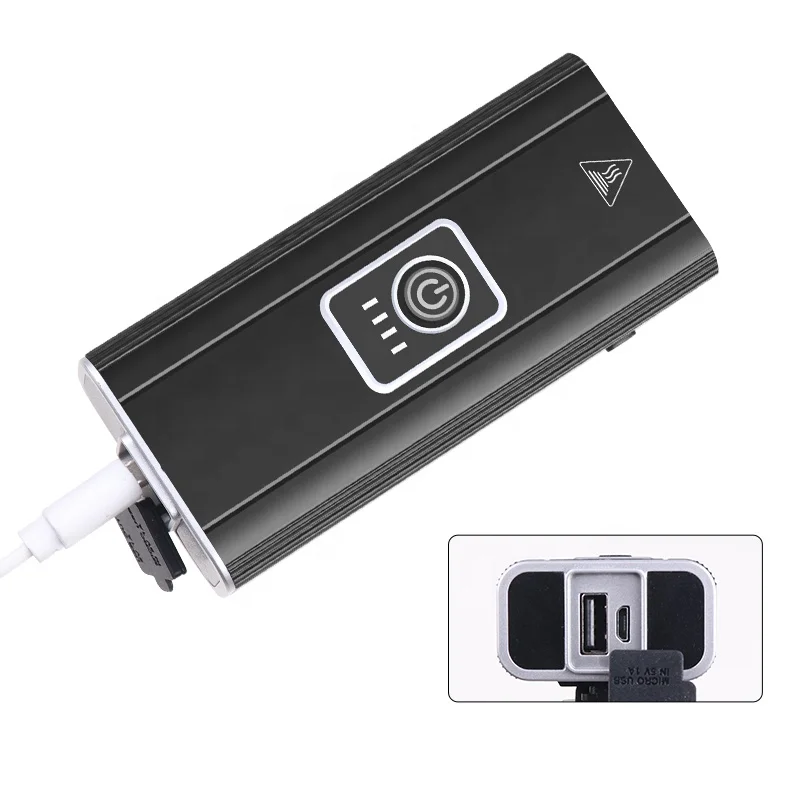 Новый 3T6 велосипедная фара Power Bank с возможностью зарядки по USB свет велосипеда передняя IPX5 водонепроницаемый