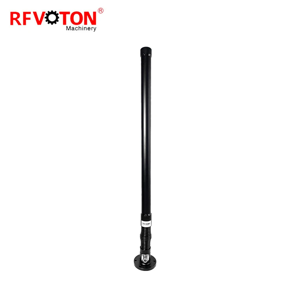 LoRa Fiberglass vhf microwave external 700Mhz-960Mhz communication Broadcast drone jammer Antenna with spring and mounting base