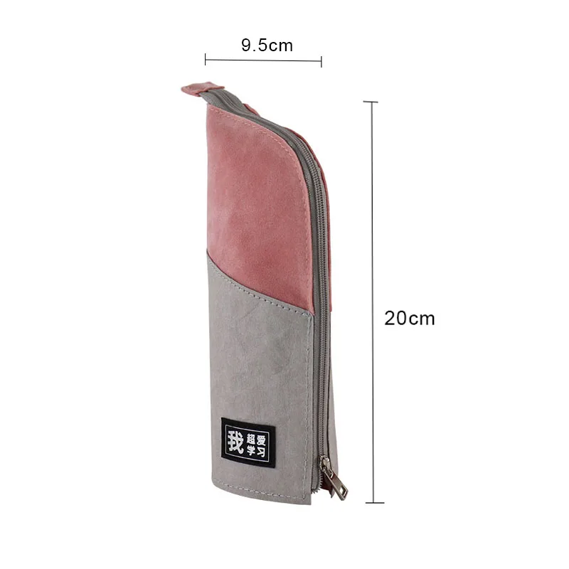 2022 High quality waterproof Tyvek Pencil Case Cosmetic Bag with Zipper Simple Makeup Bag Pen Pouch