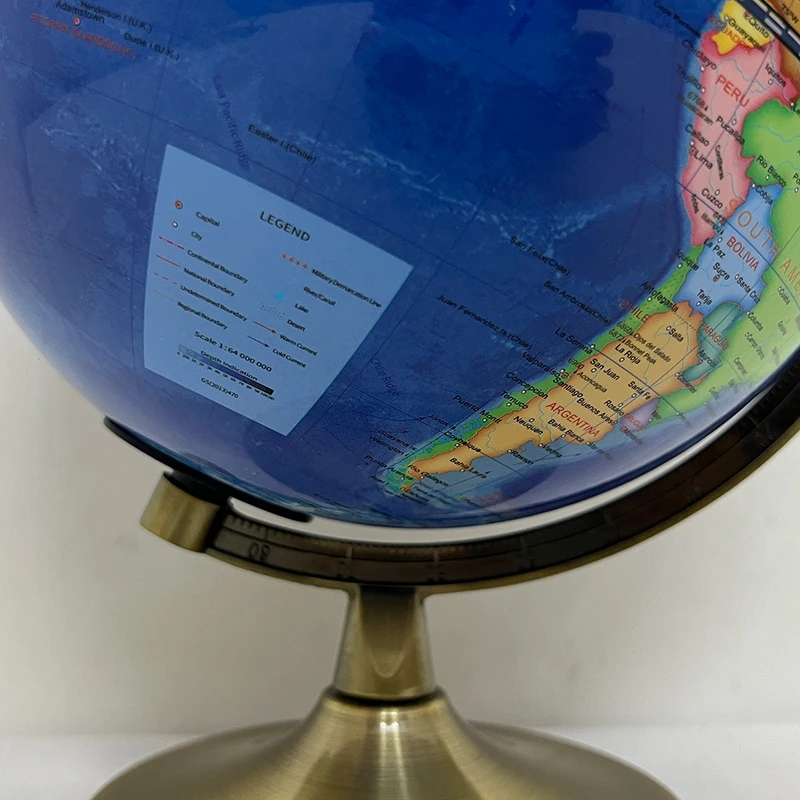 Kinglobe 8 Inch LED Light World Globe Interactive Educational Discovery Rotating Geographic Constellation AR Globe