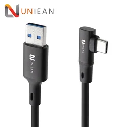 4m 5m 13ft 16ft 90 Degree Angle USB 3.1 Gen1 5Gbps A to Type C Data Transfer for VR 0culus Cable