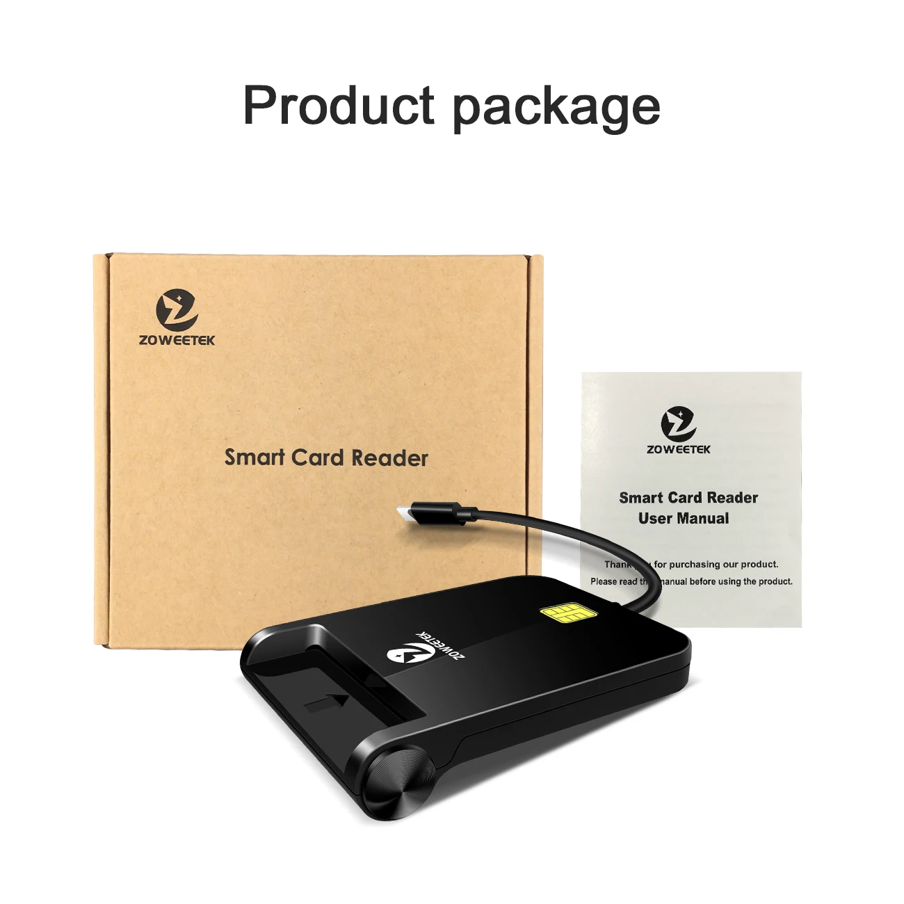 Smart Card Reader, Usb Credit Writer Chip Smart Card Reader Atm Cac Ic Id Sim Card Reader